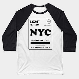 New York Periodic Table Element Baseball T-Shirt